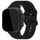 Mobilize Buckle Silikon Apple Watch Armband Dornschließe - 42/41/40/38 mm - Schwarz