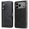 Mobigear Zipper iPhone 17 Pro Max Hülle Klapphülle Geldbörse - Schwarz