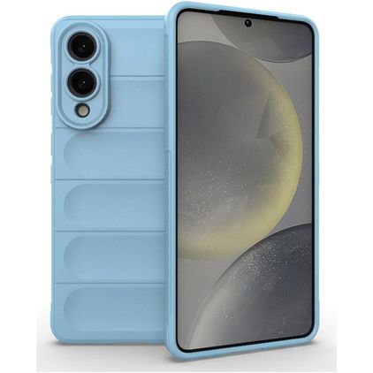 Mobigear Bumpy Samsung Galaxy S25 Edge Hülle Flexibles TPU Backcover - Blau