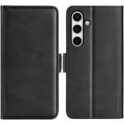 Mobigear Slim Magnet Samsung Galaxy S24 FE Hülle Klapphülle Geldbörse - Schwarz