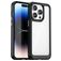 Mobigear Crystal iPhone 15 Pro Hülle Hardcase Backcover - Transparent / Schwarz