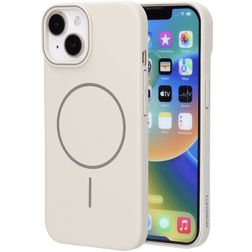 Mobiparts Slim Line iPhone 15 MagSafe Hülle Hardcase Backcover - Off White