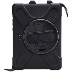 Xccess Survivor All-round Samsung Galaxy Tab Active Pro Hülle Kunststoff,Silikon Backcover + Schulterträger + Ständer - Schwarz
