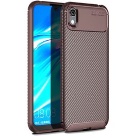 Mobigear Racing HONOR 8S Hülle Flexibles TPU Backcover - Braun