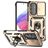 Mobigear Armor Ring Cam Slide Samsung Galaxy A54 Hardcase Backcover Shockproof mit Ringhalter und Kamera-Slider - Gold