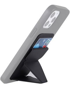 Mobigear Folding Snap-On Kartenetui - 3 Karten - MagSafe Kompatibel - Schwarz
