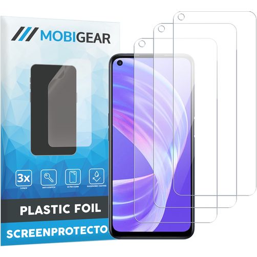 Mobigear OPPO A73 5G Displayschutz Schutzfolie - Hüllenfreundlich (3er Pack)