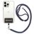 Mobigear Lanyard Universal-Handykette einstellbar - Schwarz / Grau