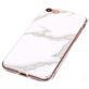 Mobigear Marble iPhone SE (2020) Hülle Flexibles TPU Backcover - Weiß