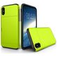 Mobigear Dual Credit Card Slot Armor Case iPhone Green Fluorescent X / Xs