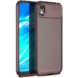 Mobigear Racing HONOR 8S Hülle Flexibles TPU Backcover - Braun