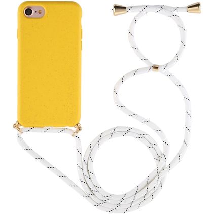 Mobigear Lanyard iPhone 7 Flexibles TPU Handykette - Gelb