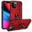 Mobigear Armor Ring iPhone 14 Pro Max Hülle Hardcase Backcover Stoßfest mit Ringhalter - Rot