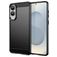 Mobigear Brushed Slim Samsung Galaxy S25 Edge Hülle Flexibles TPU Backcover - Schwarz