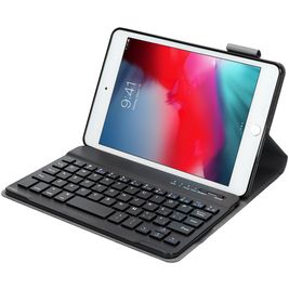 Mobiparts Bluetooth Keyboard iPad Mini 5 (2019) Hülle QWERTY Bluetooth Tastatur Klapphülle - Schwarz