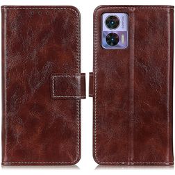 Mobigear Basic Motorola Edge 30 Neo Hülle Klapphülle Geldbörse - Braun