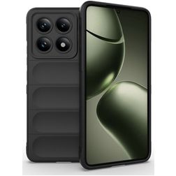 Mobigear Bumpy Xiaomi 14T Hülle Flexibles TPU Backcover - Schwarz