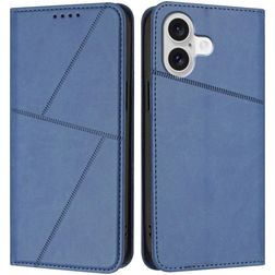 Mobigear Frosted Flip iPhone 17 Hülle Klapphülle Geldbörse - Blau