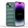 Mobigear Bumpy iPhone 15 Plus Hülle Flexibles TPU Backcover - Grün