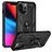 Mobigear Armor Ring iPhone 14 Pro Hülle Hardcase Backcover Stoßfest mit Ringhalter - Schwarz