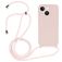 Mobigear Lanyard iPhone 14 Silikon Handykette - Sand Pink