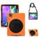 Mobigear SureGrip XGuard iPad Air 5 (2022) Hülle Kunststoff,Silikon Backcover + Stifthalter + Schulterträger + Ständer - Orange