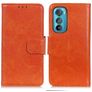 Mobigear Classy Motorola Edge 30 Hülle Klapphülle Geldbörse - Orange