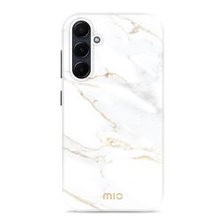 MIO Samsung Galaxy A55 MagSafe Hülle Hardcase Backcover - White Marble