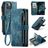 Caseme C30 iPhone 14 Plus Hülle Klapphülle Geldbörse - Blau