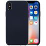 Mobigear Rubber Touch iPhone XS Silikon Hülle Backcover - Dunkelblau