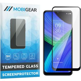 Mobigear Premium TCL 20 R 5G Panzerglas Gehärtetes Glas Displayschutz - Hüllenfreundlich - Schwarz