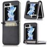 Mobigear Excellent Samsung Galaxy Z Flip 5 Hülle Hardcase Backcover mit Kartenhalter - Schwarz
