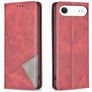 Mobigear Rhombus Slim iPhone Air Hülle Klapphülle - Rot