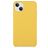 Mobigear Rubber Touch iPhone 15 Silikon Hülle Backcover - Gelb