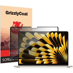 GrizzlyCoat MacBook Air 15 Zoll (2023-2026) Displayschutz Privacy Schutzfolie - Hüllenfreundlich - Schwarz