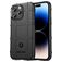 Mobigear Rugged Shield iPhone 14 Pro Max Hülle Flexibles TPU Backcover Stoßfest - Schwarz