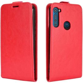 Mobigear Motorola One Fusion Plus Hülle Flipcase - Rot