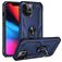 Mobigear Armor Ring iPhone 14 Pro Max Hülle Hardcase Backcover Stoßfest mit Ringhalter - Blau