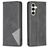 Mobigear Rhombus Slim Samsung Galaxy S24 FE Hülle Klapphülle - Schwarz