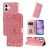 Mobigear Sunflower iPhone 17 Klapphülle Portemonnaie - Pink
