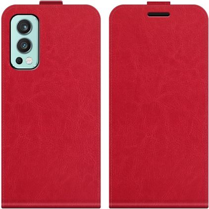 Mobigear OnePlus Nord 2 Hülle Flipcase - Rot