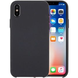 Mobigear Colors iPhone X Silikon Hülle Backcover - Grau
