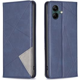 Mobigear Rhombus slim Samsung Galaxy A05 Hülle Klapphülle - Blau