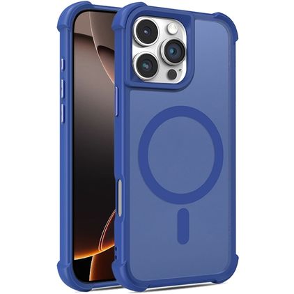 Mobigear Armor Shield iPhone 16 Pro Max MagSafe Hülle Hardcase Backcover - Blau
