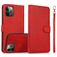 Mobigear Wallet iPhone 16 Pro Hülle Abnehmbare 2in1 Klapphülle Geldbörse - Rot