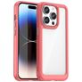 Mobigear Crystal iPhone 15 Pro Hülle Hardcase Backcover - Transparent / Rot
