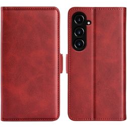 Mobigear Slim Magnet Samsung Galaxy S23 FE Hülle Klapphülle Geldbörse - Rot
