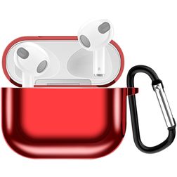 Mobigear Metallic Apple AirPods 3 Hülle Flexibles TPU - Rot