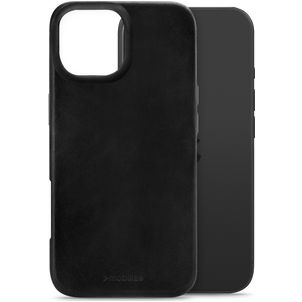 Mobilize Premium iPhone 17 MagSafe Hülle Echtes Leder Backcover - Schwarz