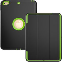 Mobigear Tri-Fold Folio iPad 5 (2017) Hülle Kunststoff,TPU Klapphülle - Schwarz / Grün